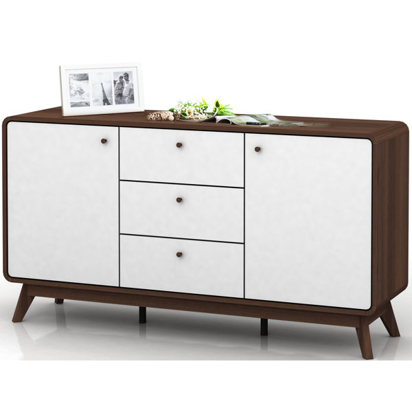 Hykkon Justine 140cm Wide 3 Drawer Sideboard & Reviews Wayfair.co.uk